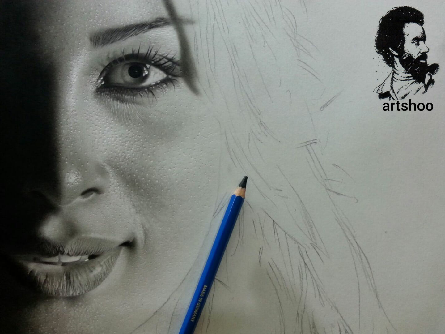 آموزش نقاشی سیاه قلم